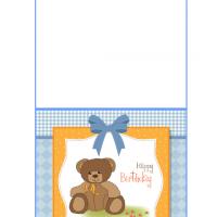 Adorable Teddy Bear Birthday Card