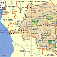 Africa- Congo General Reference Map