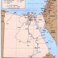 Africa- Egypt Political Map