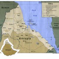 Africa- Eritrea Political Map