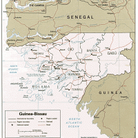 Africa- Guinea Bissau Political Map