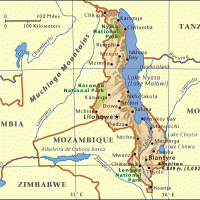 Africa- Malawi General Reference Map