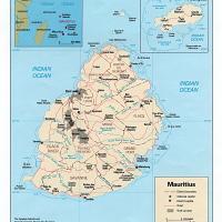 Africa- Mauritius Political Map