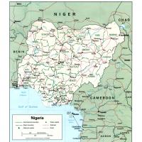 Africa- Nigeria Political Map