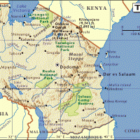 Africa- Tanzania General Reference Map