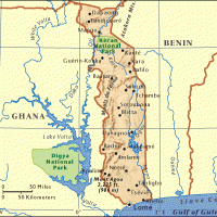 Africa- Togo General Reference Map