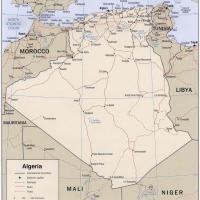 Africa Map Algeria Political Africa Map Algeria Political