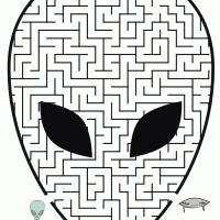 Alien Face Maze