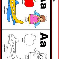 Alphabet A Coloring Worksheet