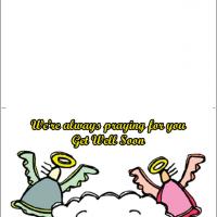 THREE Printable Get Well Cards – Blank inside, 5.5 x 8.5 and (3) Matching  Plaque Prints, 5×7 Get Well #24 Get Well Soon #62 Get Well Soon Wishes #50  – WAI Enterprises