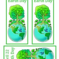 April 22 Earth Day Bookmarks