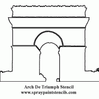 Arc de Triomphe Stencil