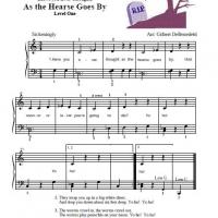 As The Hearse Goes By Piano Music - 