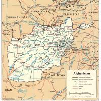 Asia- Afghanistan Political Map