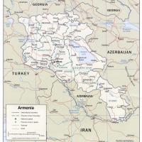 Asia- Armenia Political Map