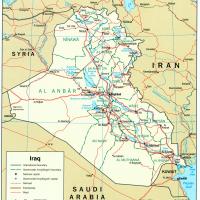 Asia Iraq Political Map   Asia  Iraq Political Map 