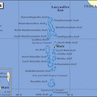 Asia- Maldives Political Map