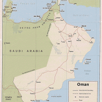 Asia- Oman Political Map