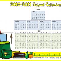 August 2010-2011 School Calendar