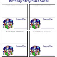 Baby Party Place Cards