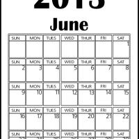 Big June 2013 Calendar