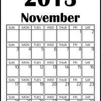 Big November 2013 Calendar