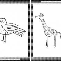 Bird and Giraffe Flash Cards