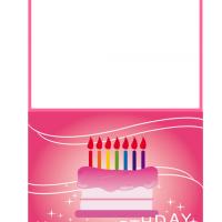Birthday Cake Pink Card