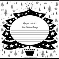 Black and White Christmas Tree Guest Book