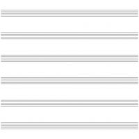 Blank 8 Stave Music Sheet
