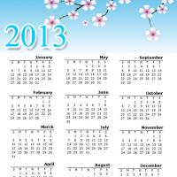 Blossoms 2013 Calendar