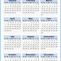 Blue and Boxed 2013 Calendar