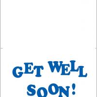 Blue Get Well Soon Greeting