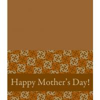 Brown Swirls Mother's Day Card