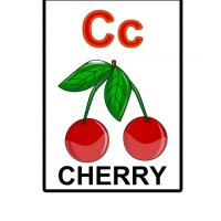 C is for Cherry Flash Card