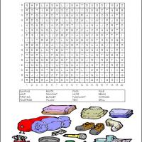 camping word search