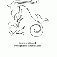 Capricorn Stencil