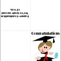 Cartoon Graduate with Diploma