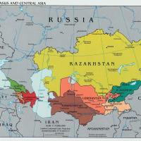 Caucasus and Central Asia Political Map