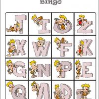 Caveman Alphabet Bingo Card 5
