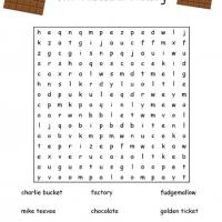 Charlie And The Chocolate Factory Word Search