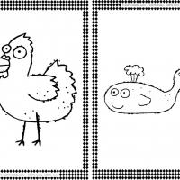 Chicken and Whale Flash Cards