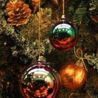 Christmas Balls with Pine Cone