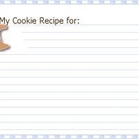 Christmas Cookie Recipe Card