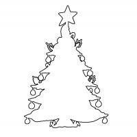 Christmas Tree Stencil