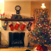 Christmas Tree with Stockings