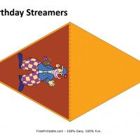 Circus Birthday Streamer