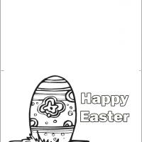 Color The Easter Egg Card