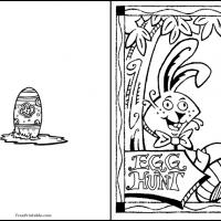 Color this Easter Egg Hunt Card