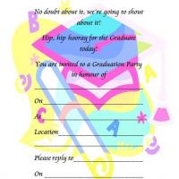 Colorful Graduation Party Invitation